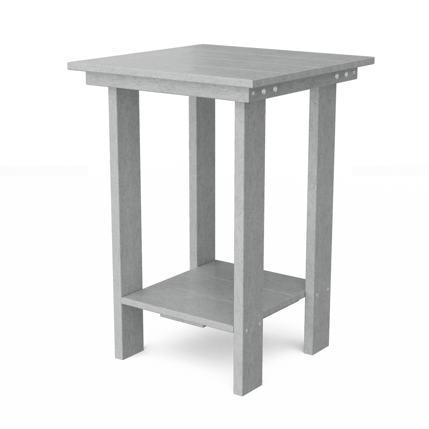 Contemporary Balcony Table, Light Gray