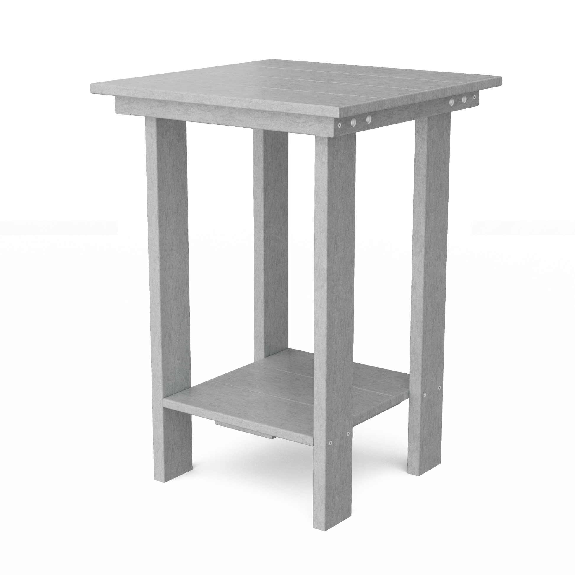 Contemporary Balcony Table, Light Gray