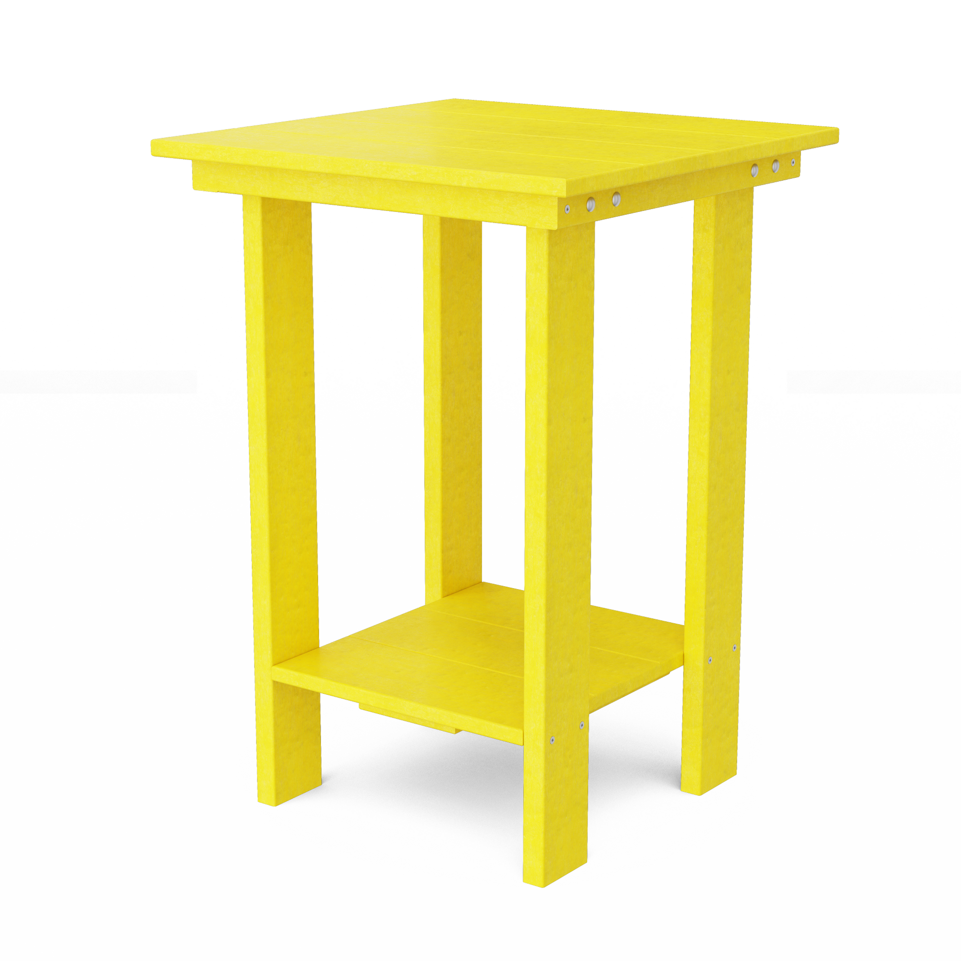 Contemporary Balcony Table, Lemon Yellow